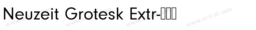 Neuzeit Grotesk Extr字体转换